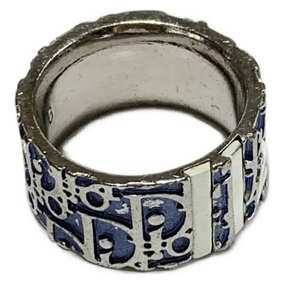 Auth DIOR/ChristianDior Trotteur - Blue Silver White Hardware Ring #6 1/2 - Picture 1 of 4